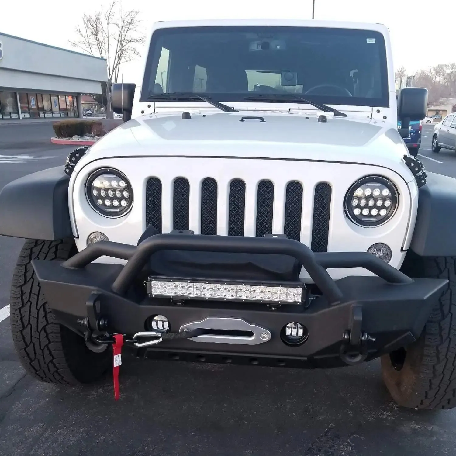20 Inch 126W Double Row Spot Flood Led Light Bar