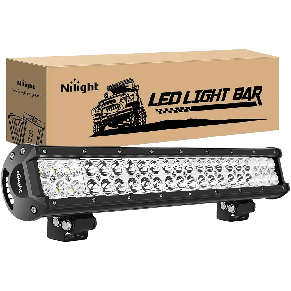 20 Inch 126W Double Row Spot Flood Led Light Bar