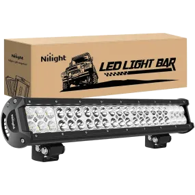 20 Inch 126W Double Row Spot Flood Led Light Bar