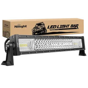 22 Inch 270W 27000LM Triple Row Spot Flood LED Light Bar
