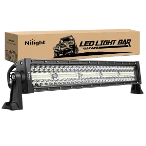 22 Inch 480W Triple Row Spot Flood LED Light Bar