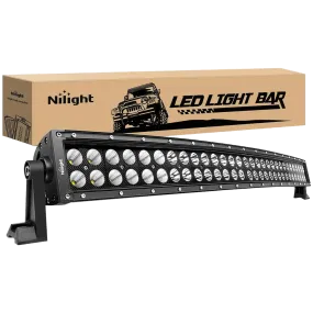 32 Inch 180W Double Row Black Curved Spot Flood LED Light Bar