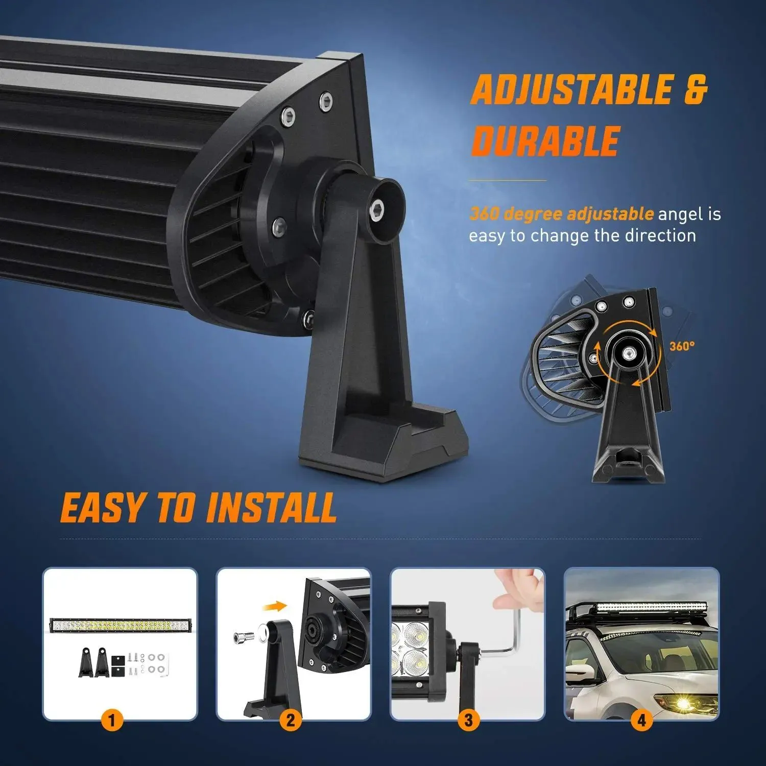 32 Inch 180W Double Row Spot Flood LED Light Bar