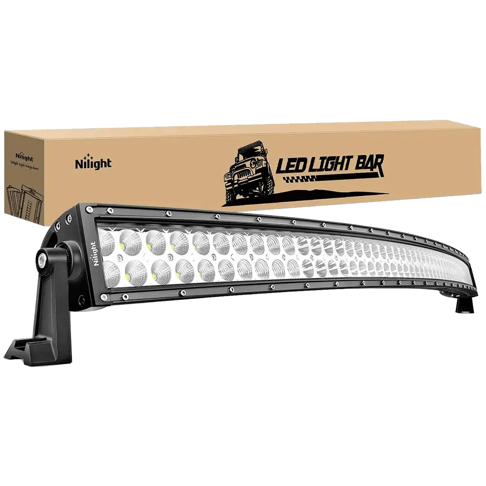 50 Inch 288W Double Row Curved Spot Flood LED Light Bar