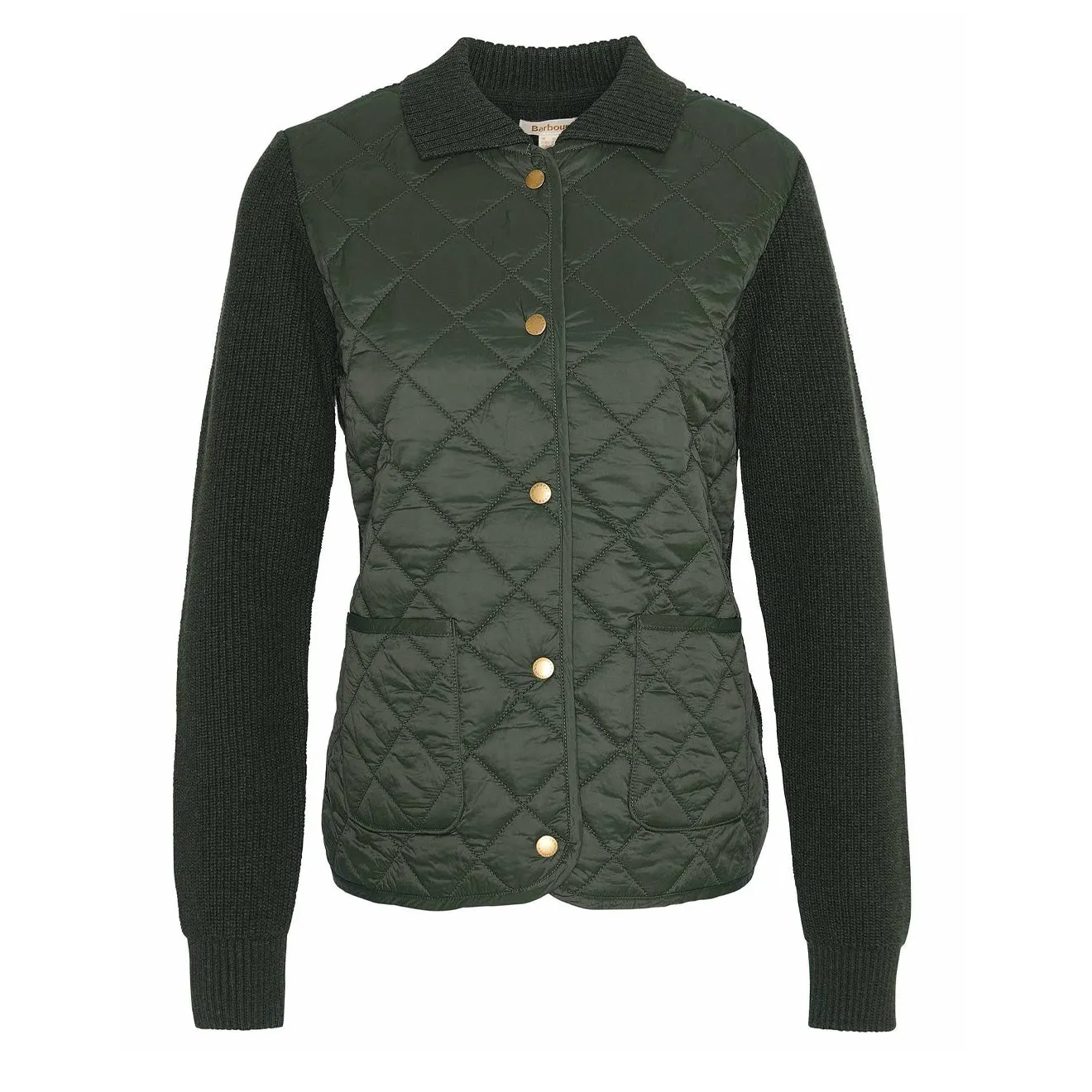 Barbour Womens Moors Knitted Cardigan Olive