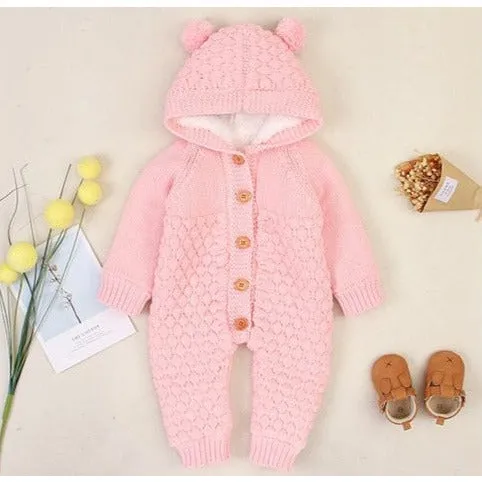 Bear Ear Hood Romper