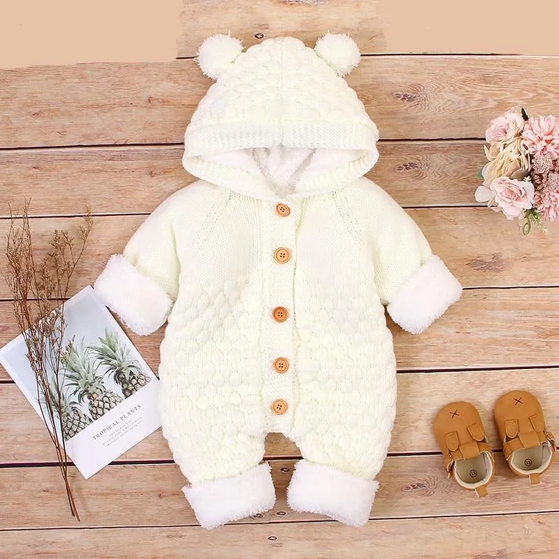 Bear Ear Hood Romper