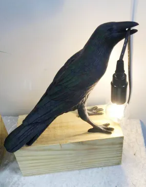 Black Raven Table Light
