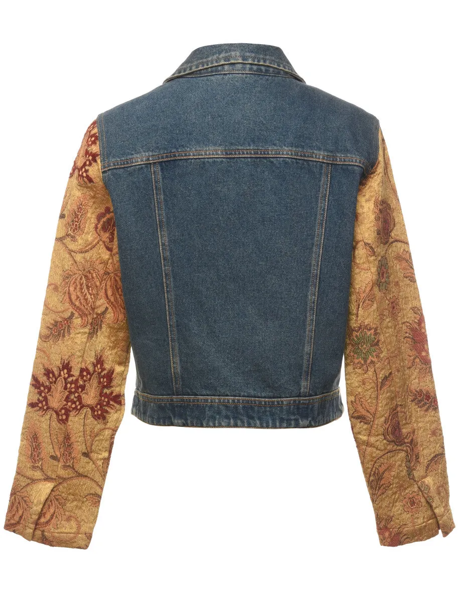 Button Front Denim Jacket - S