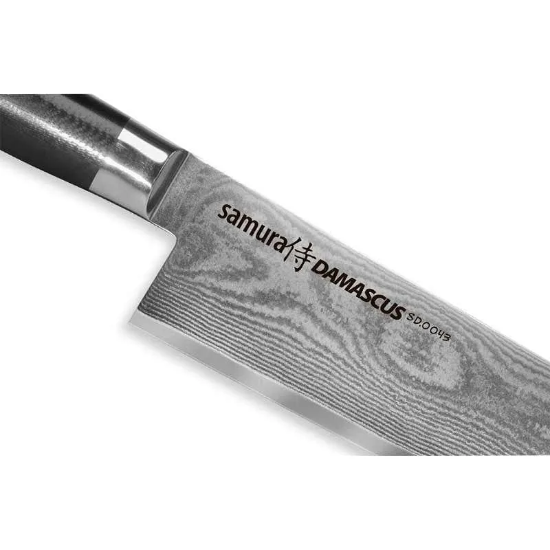 Damascus Nakiri Knife 6.57 inch - SAMURA