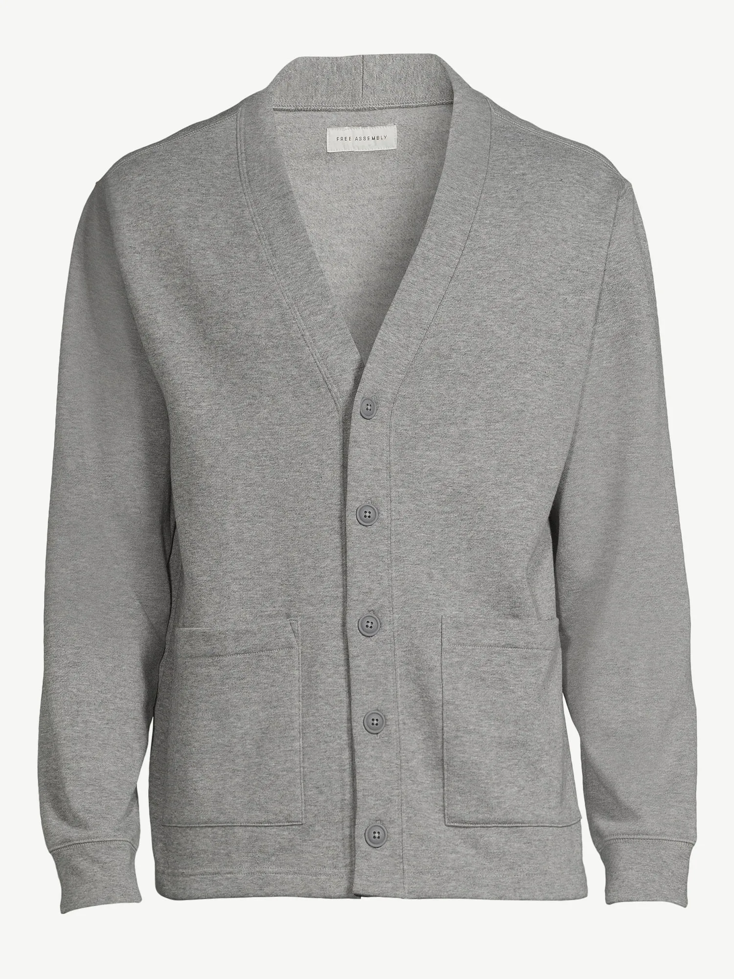 Free Assembly Men's Fleece Cardigan, Sizes XS-3XL