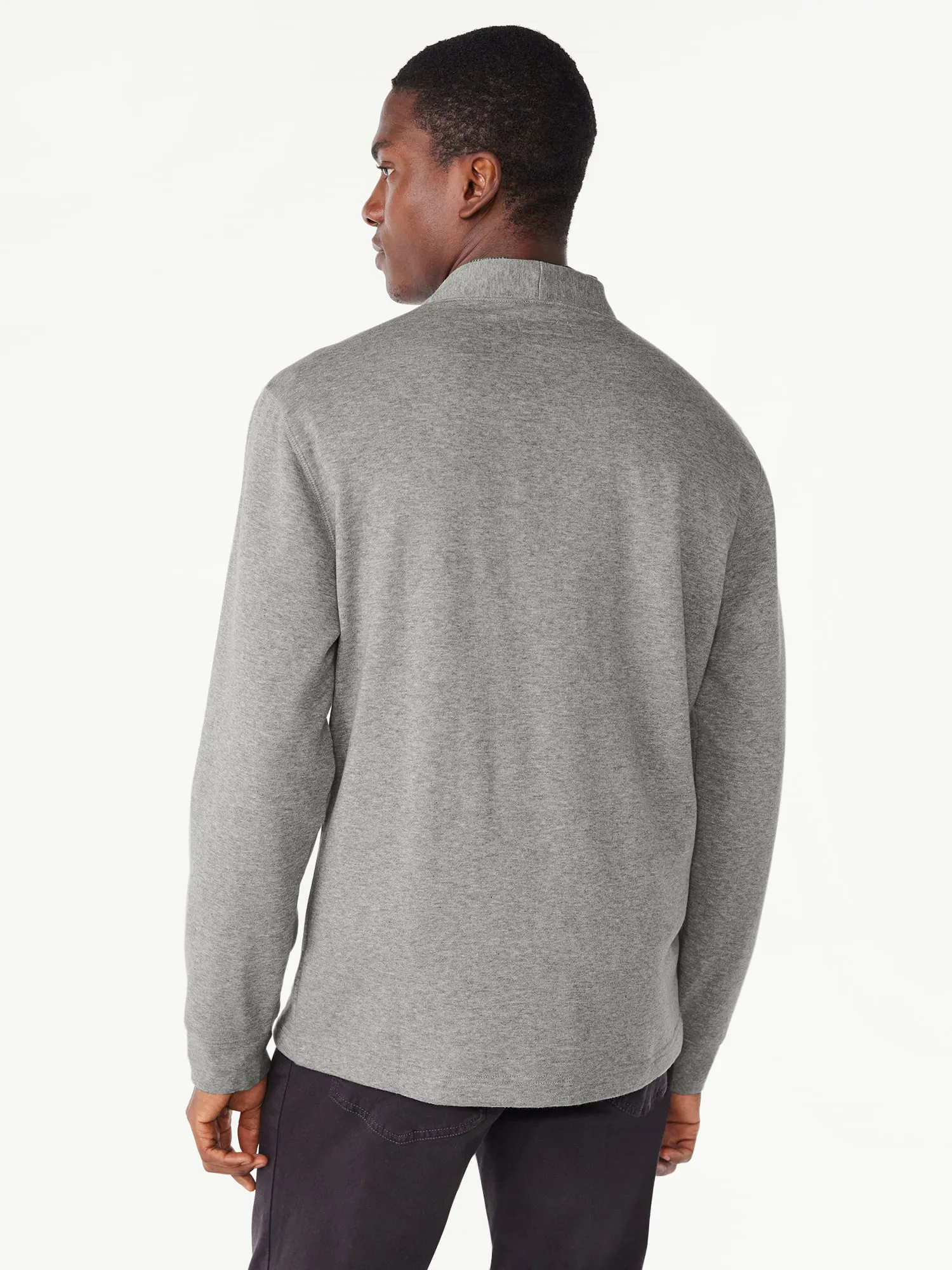 Free Assembly Men's Fleece Cardigan, Sizes XS-3XL