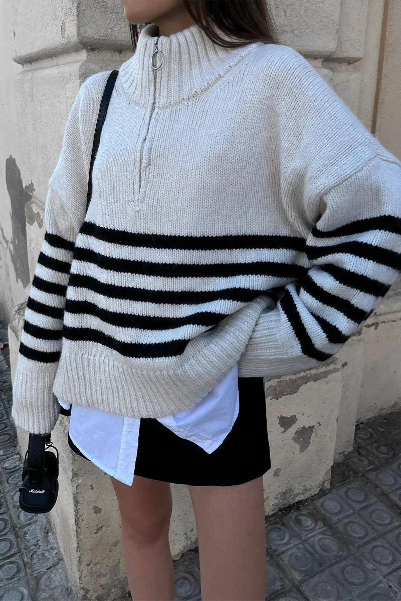 HWS1071 Striped Serenity Sweater