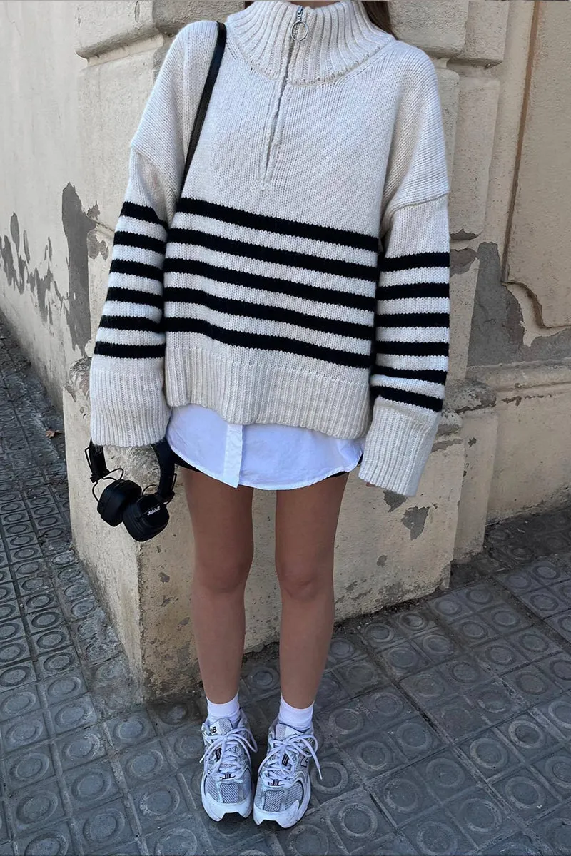 HWS1071 Striped Serenity Sweater