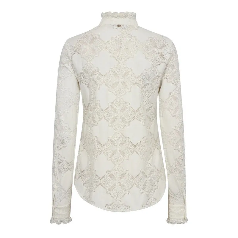 Jetta Lace Shirt Ecru