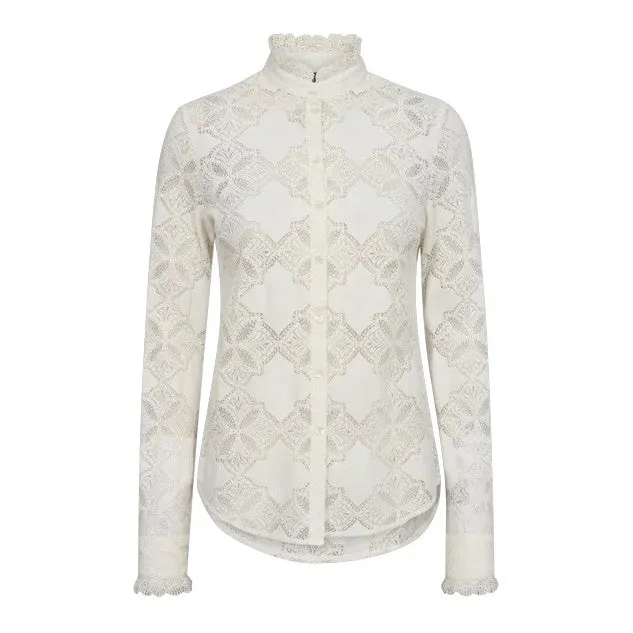Jetta Lace Shirt Ecru