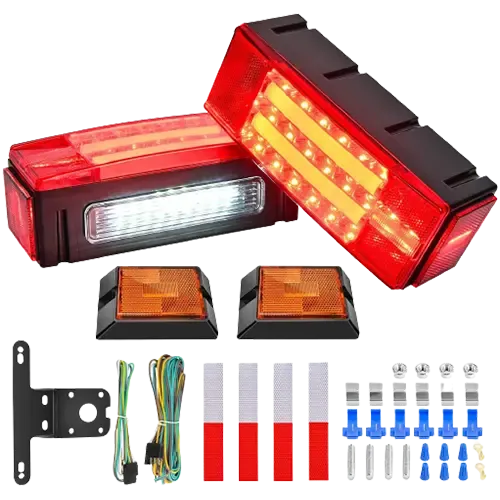 Rectangular LED Trailer Light Kit (Pair)