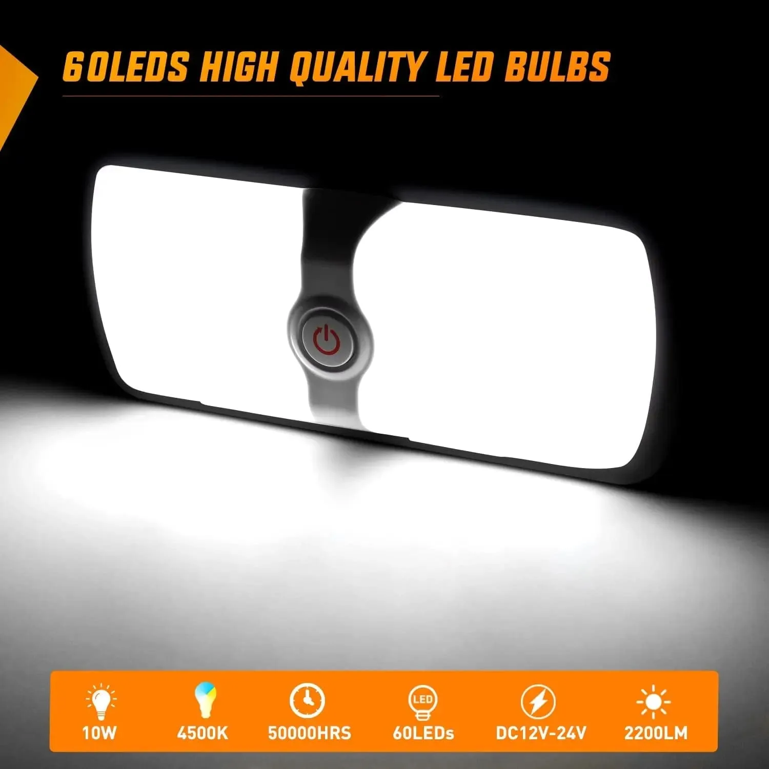RV Interior Ceiling White LED Lights 5Pcs